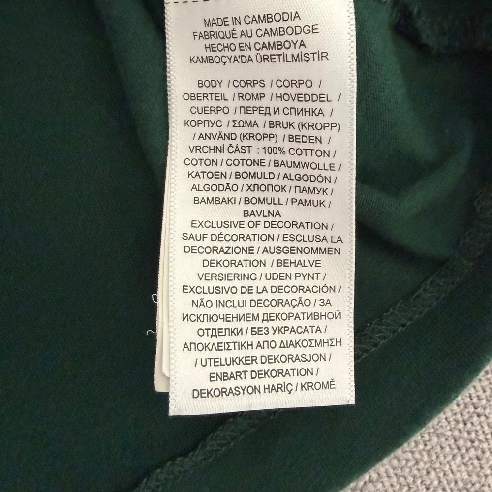 Polo Ralph Lauren Long Sleeve T-Shirt Mens XL Green Purple Pony Cotton